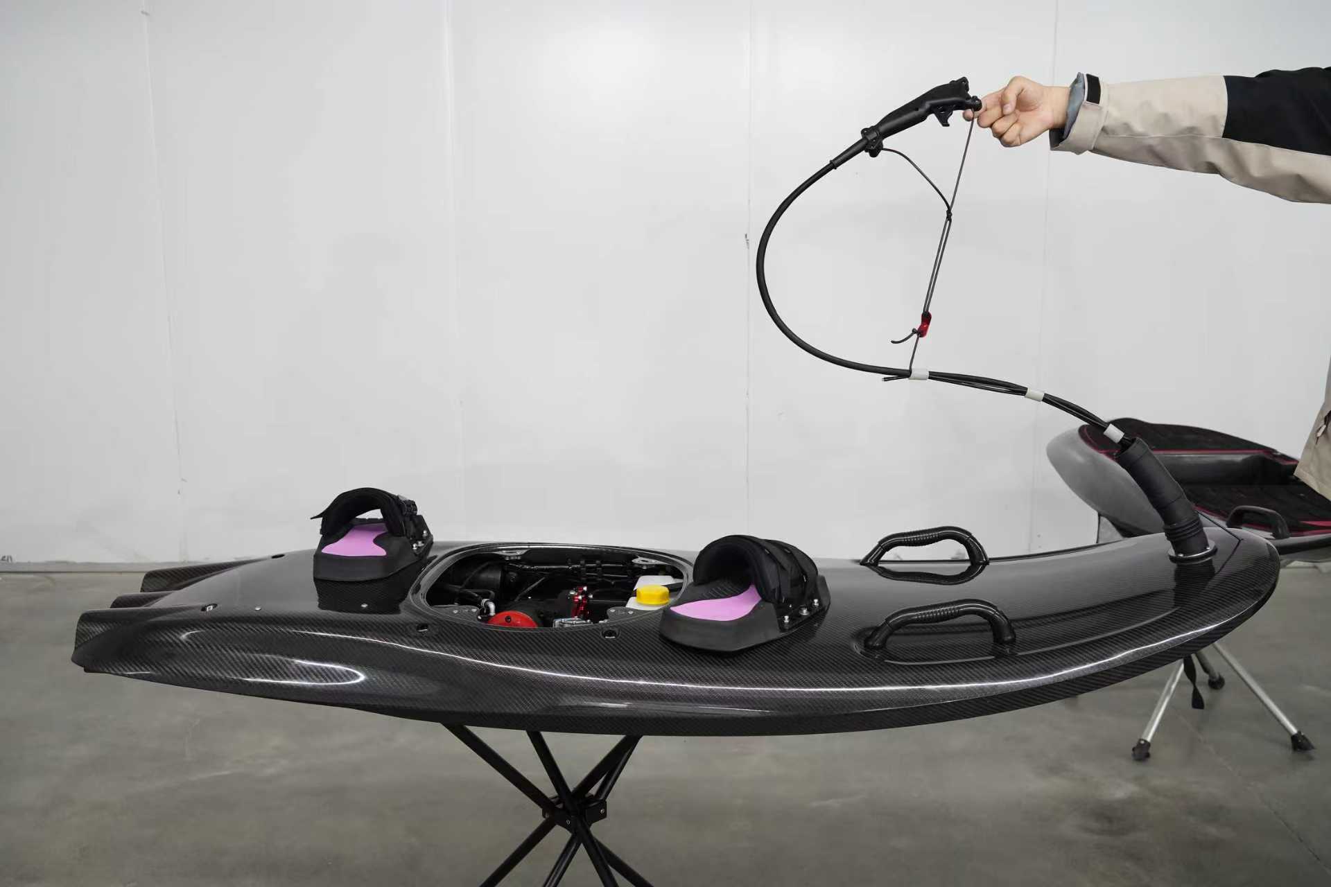 Electric surfboard detail
